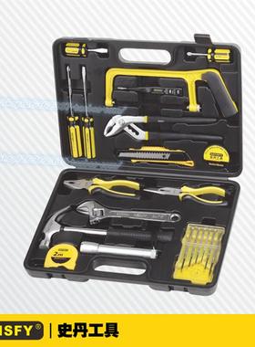 史丹工具 21件套家用组套 螺丝刀扳手钳子卷尺工具组合套装360021
