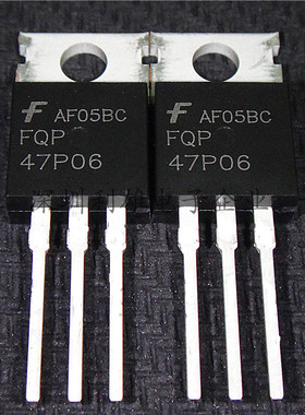 全新 FQP47P06  47P06  TO-220  P沟道  60V/47A  现货