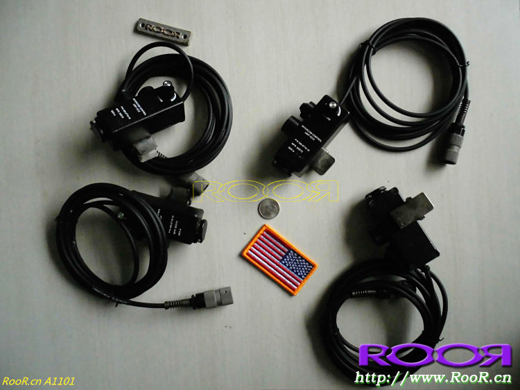 镁軍 Icom PTT 对讲机配件 双路开关、音量调节 u94头+六针接头