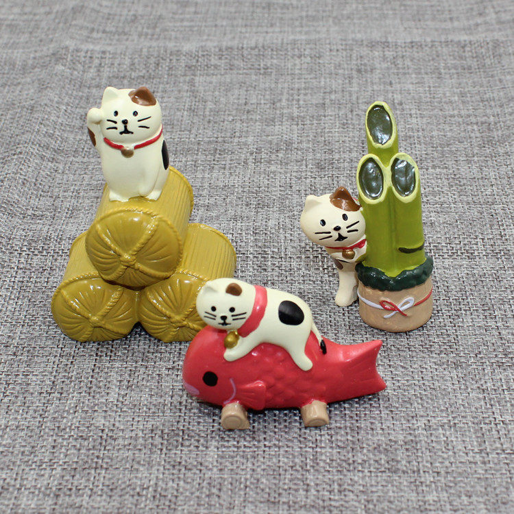 树脂丰收招财锦鲤摆件