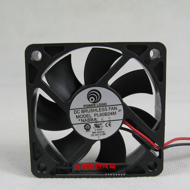 POWER LOGIC 全新 6015 24V 6CM 变频器 双滚珠 散热风扇 耐用