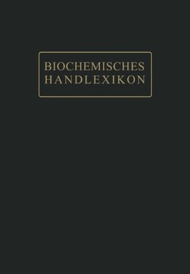 【预订】Biochemisches Handlexikon: XII. Band...