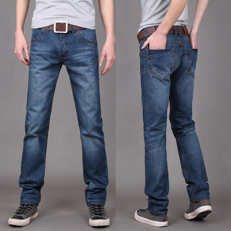 Jeans pour jeunesse droite en vrac en coton pour automne - Ref 1461985 Image 1