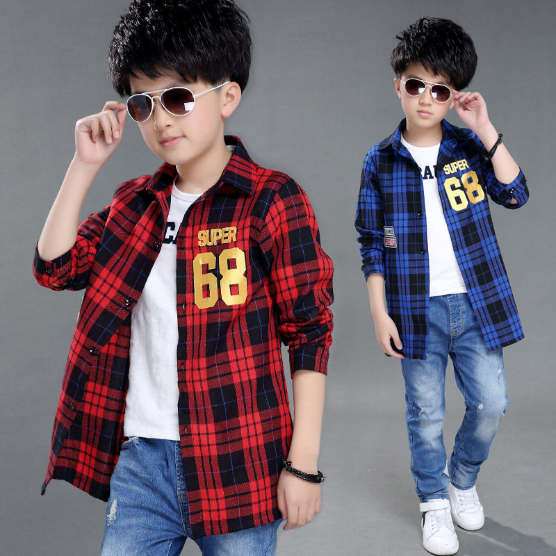 Chemise garcon à manche longue - Ref 2077061 Image 1