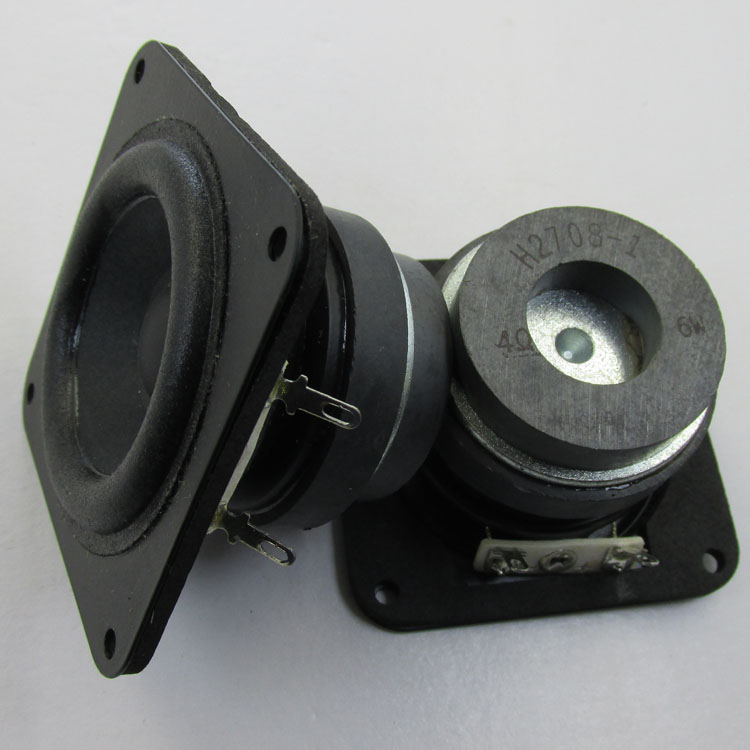 2.25寸方形黑金刚双磁扬声器YD57-45A电脑音箱喇叭4Ω 6W