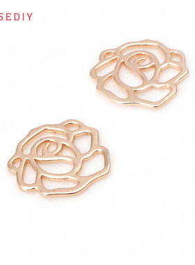 diy铜镀真金耳环头饰挂件吊坠