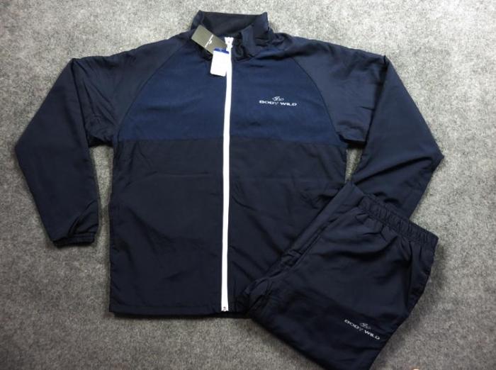 外贸男士运动服薄棉服超细柔软