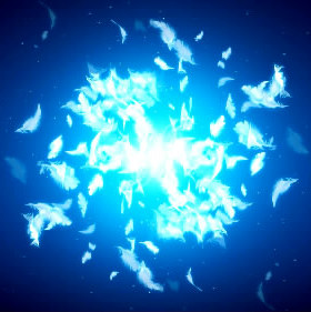 SPSC011 羽毛蓝光led大屏视频素材高清背景 淘金币全额兑换商品