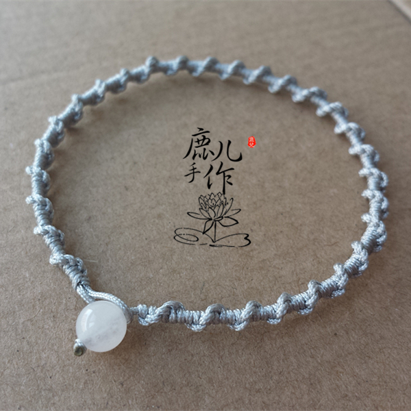 【粼粼】波浪链轮结平安diy手绳