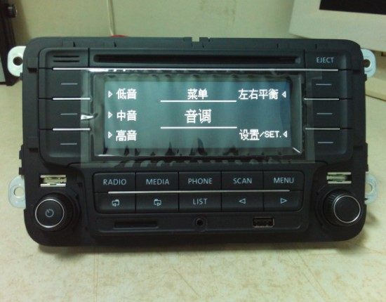 大众13款新捷达新桑塔纳朗逸POLO宝来车载CD机带USB/AUX/SD卡功能