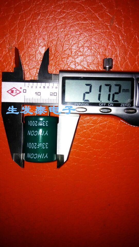 立式 同向无极性电解电容200V33UF/200V 22*28 NP系列分频