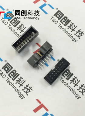 Molex 70246-1404 2.54mm DC3 14P 简易牛角座 180度直插