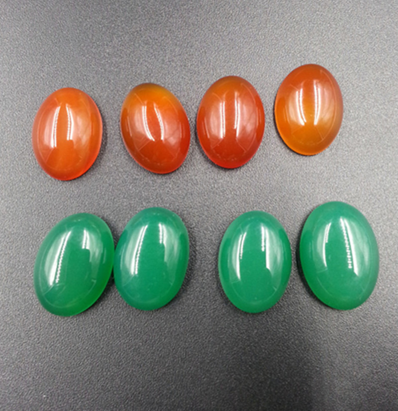 天然冰透水滴玛瑙玉髓戒面