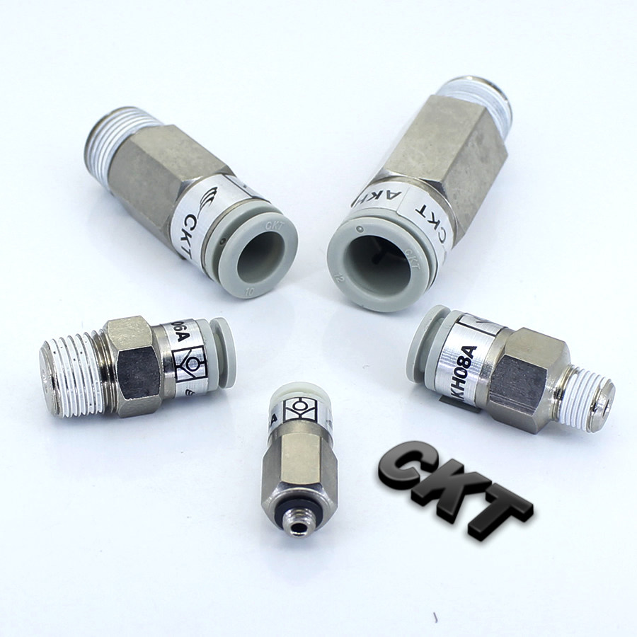 单向螺纹直通快速接头 直插接头akh04a-m5 akh08a-02s akh10b-02s