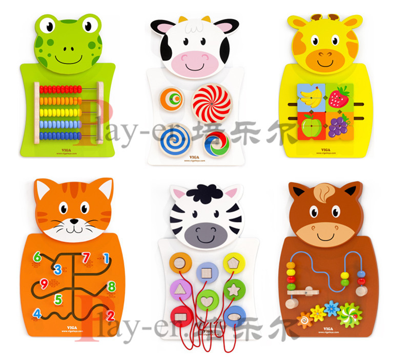 德国正品幼儿早教亲子园墙面装饰数字绕珠算珠齿轮拼图操作游戏板