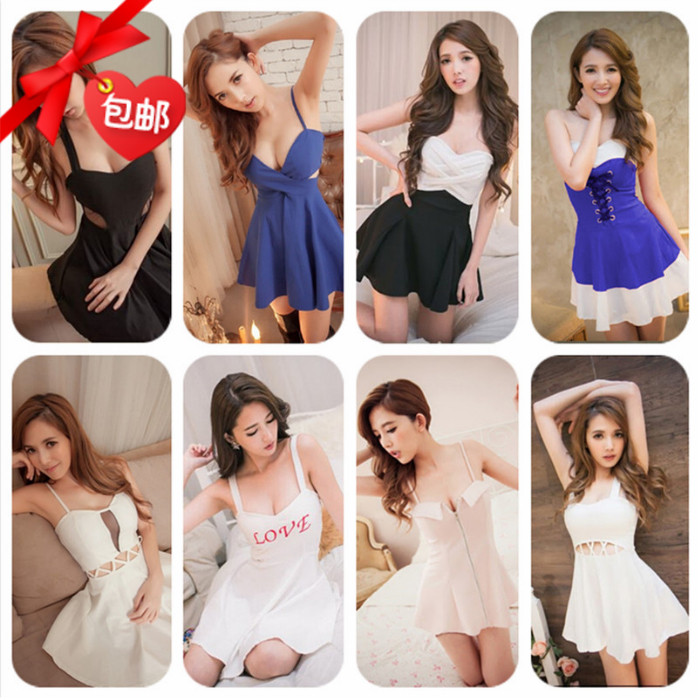 المرأة الجديدة ملهى ليلي مثير الرسن حزام المنخفضة قطع ثوب نحيل تنورة Luxiong 2017 الربيع والصيف