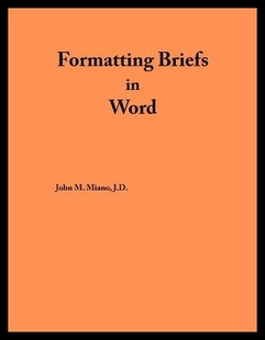 Briefs Formatting Word 预售