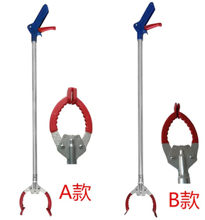 加厚长柄铝合金垃圾夹捡拾器拾物钳环卫清洁卫生家用加长取物器