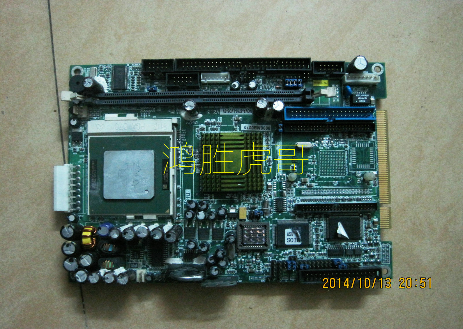 P3工控主板 NOVA-3710-LVDS-SV支持图拉丁可以接CF卡