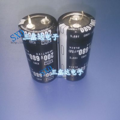 200V680UF进口电源常用电解电容680uF200V 22*40 22*45质量保证