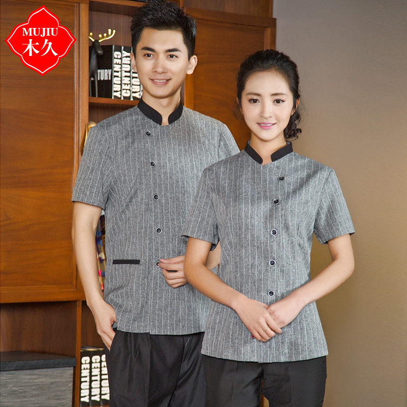 酒店工作服夏装女保洁服短袖宾馆房扫服务员工装清洁阿姨PA制服新