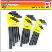 12136 12138 12137 英制加长平头内六角扳手套装 美国波顿BONDHUS