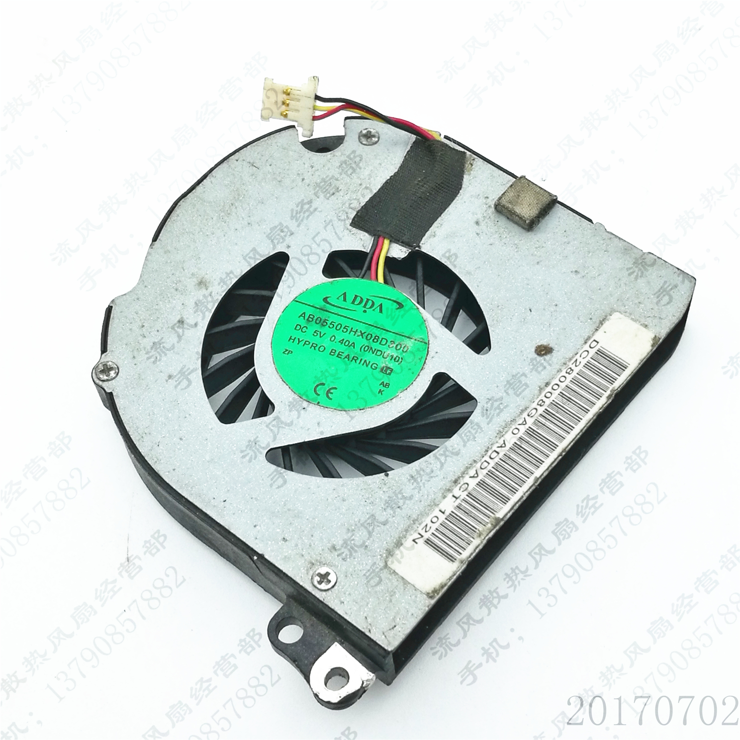 原装 ADDA AB05505HX08D300 5V 0.4A 3线 东芝 T230笔记本CPU风扇