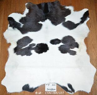 整张小牛皮真皮毛V37装饰画欧美式 工艺画沙发客厅背景墙装饰壁画