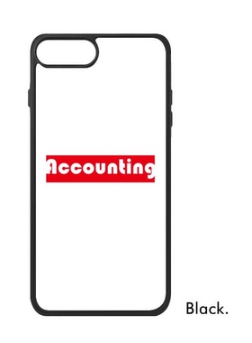 适用于iPhone科会计红色单字Xr手机壳max手机保护套678plus硅胶11