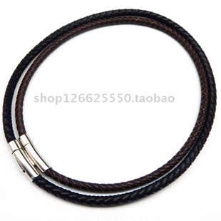 项链绳挂绳黄金翡翠玉挂件皮绳男女黑色红绳子蜡绳吊坠绳