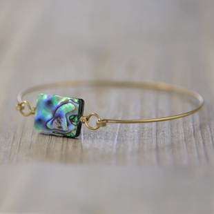 正品天计然鲍鱼壳贝手链 素创元纯银海洋风饰品 原设可订制欧美风