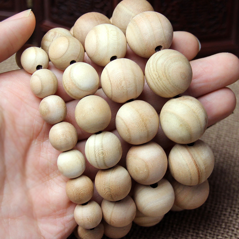 泰山福缘阁桃木佛珠念珠手工饰品