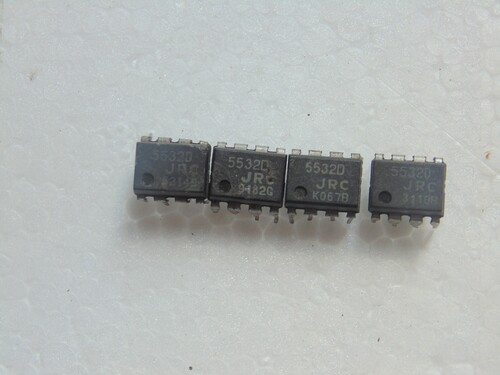 进口拆机JRC 5532D 双运放 高速运放 音频专用 保真