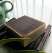 熬浓野艾叶 冷制皂手工皂面洗澡洗头发肥皂香皂 艾草纯山茶油皂