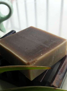 熬浓野艾叶【艾草纯山茶油皂】冷制皂手工皂面洗澡洗头发肥皂香皂