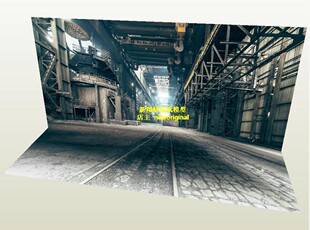 1比18 1:64 32 43 废弃工厂仓库 厂房 兵人偶 车模 汽车场景模型