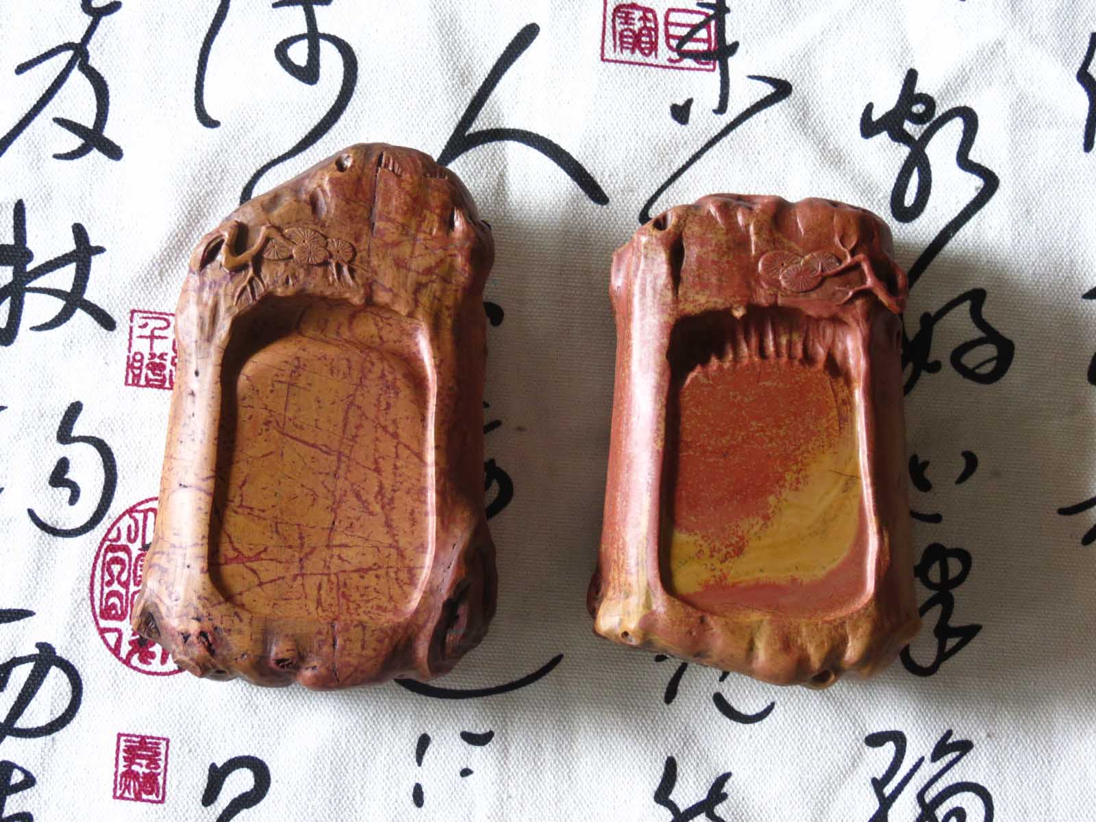 松林双雄砚-非遗手造青州博物馆红丝砚文创精品文房收藏礼盒包邮