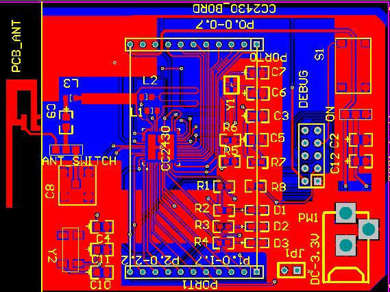 cc2431模块原理图pcb CC2431定位 zigbee模块  CC2430 板载天线