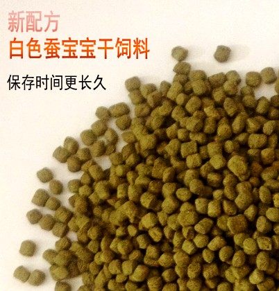 蚕宝宝 颗粒蚕饲料 蚁蚕大蚕白色蚕饲料 干饲料代替桑叶 送蚕卵