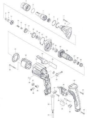 牧田Makita电动螺丝刀FS6300/2200/4000/4200原装零配件