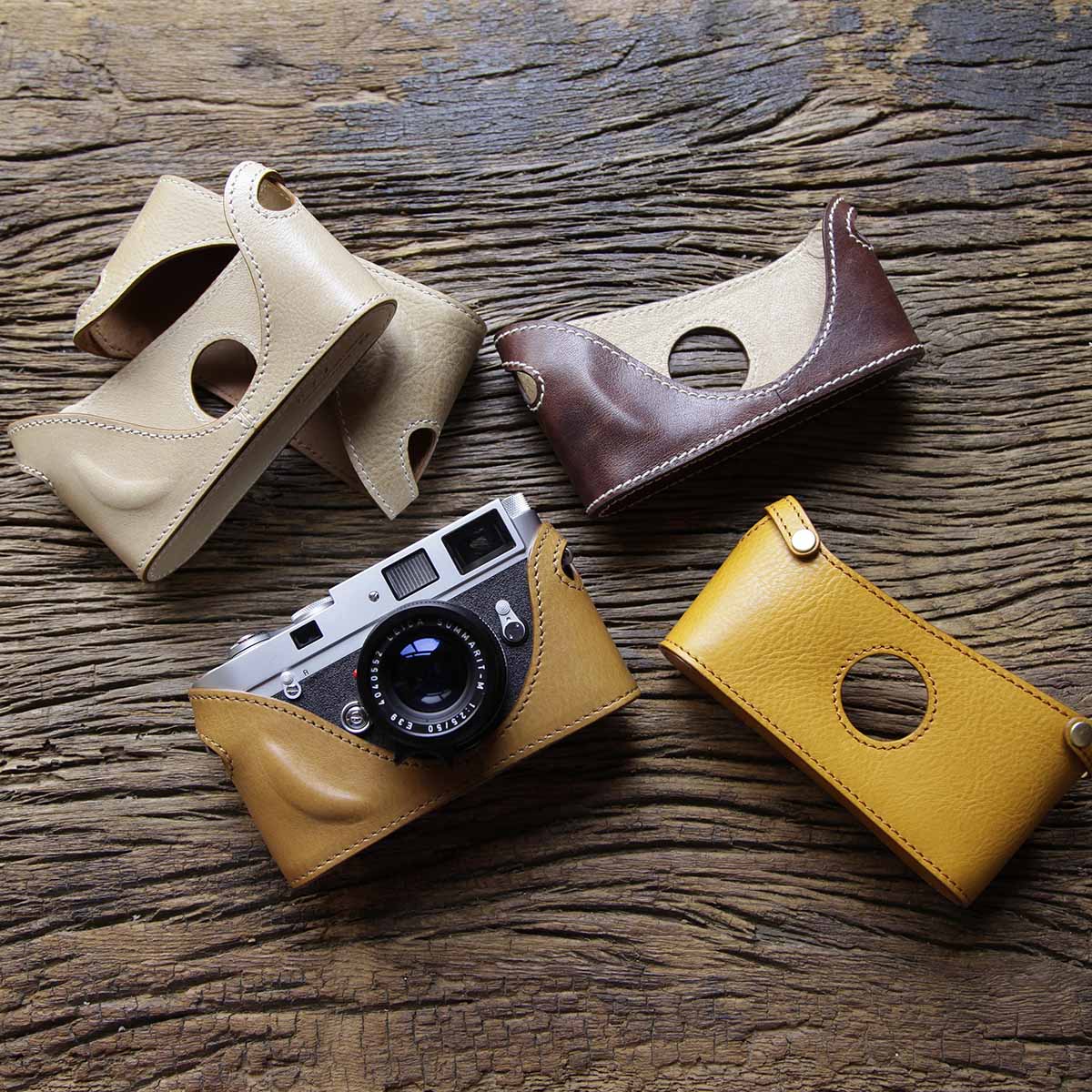 cam-in Leica徕卡M6 M7 MP M2 M3 M4-P相机真皮套半套保护套CA032