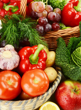 水果蔬菜海报定做店铺超市背景高清蔬菜海报厨房宣传装饰画F5684C