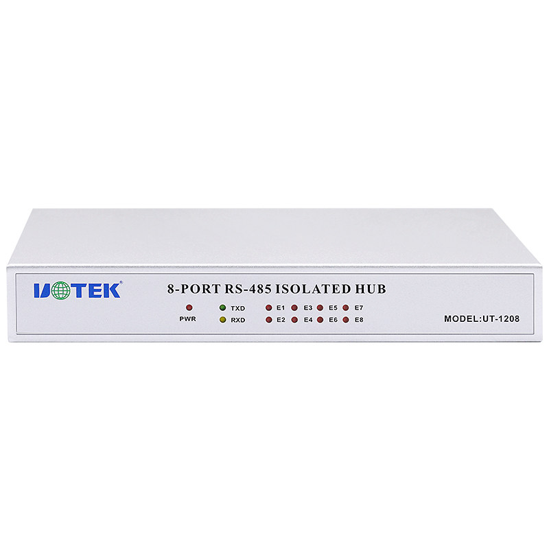宇泰UT-1208 8口RS485集线器 RS232 RS485转RS485转换器 232转485