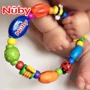 NUBY tại Mỹ Nubian không chứa BPA màu dễ thương bọ rùa vòng tay răng kẹo cao su nhai răng rắn động vật - Gutta-percha / Toothbrsuh / Kem đánh răng kem đánh răng cho bé 2 tuổi