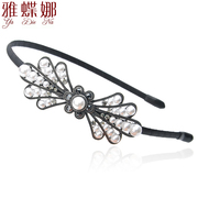 Mail ya na new Korea hoop Butterfly first Korean jewelry rhinestones tiara pearls headband hair accessories