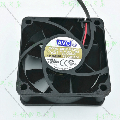 原装 AVC DS06025B24H 6025 24V 0.25A 6CM 2线 变频器 散热风扇