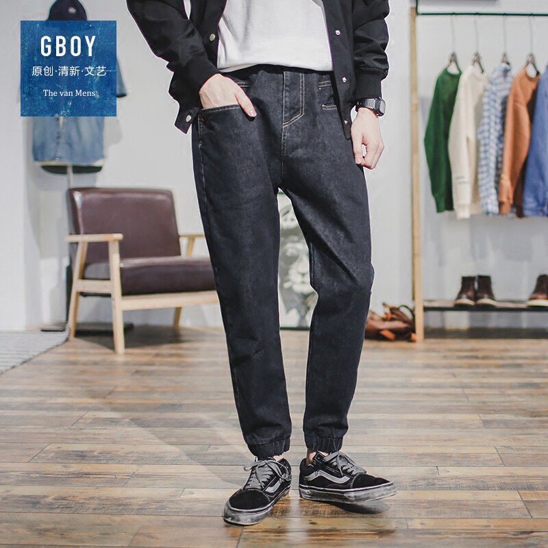 Jeans pour jeunesse droite en vrac en coton pour automne - Ref 1482695 Image 1