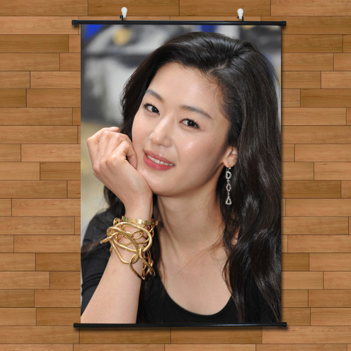 全智贤韩国美女个性写真海报挂画有框画国际巨星客厅装饰画无框画