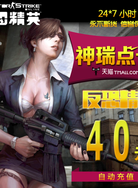 世纪天成点卡 反恐精英OL CSOL反恐精英2点卡400点40元自动充值