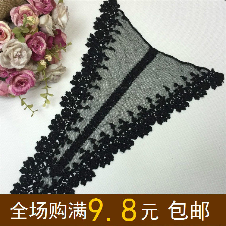性感体恤针织衫背心辅料黑色大三角形网纱蕾丝镂空刺绣花边装饰料|msdalam kategori rumah Fabrik, bahan-bahan jahitan DIY, alat dan produk siap, Aksesori jahit DIY/aksesori/aksesori, Lace - dari Buy2taobao.com untuk memberikan perkhidmatan ejen Taobao profesional membeli
